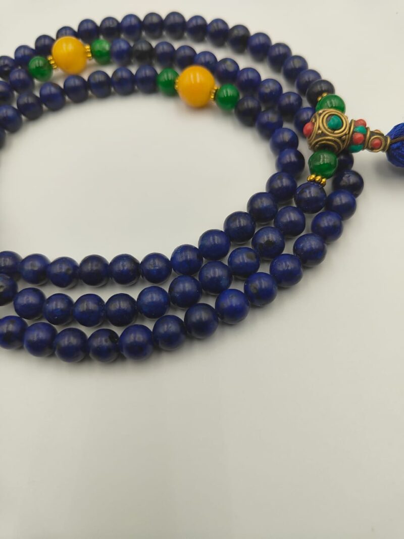 Designed good quality Lapis lazuli beads mala - Image 2