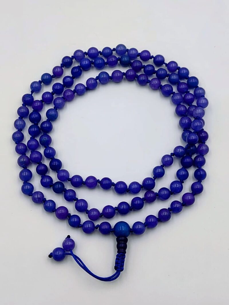 Lepidolite stone beads mala 108
