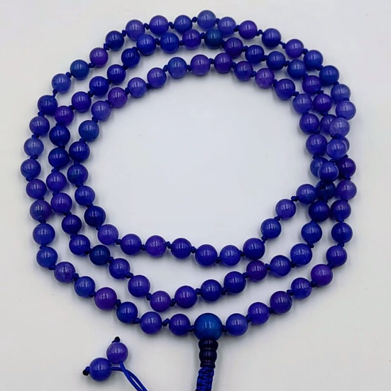Lepidolite stone beads mala 108