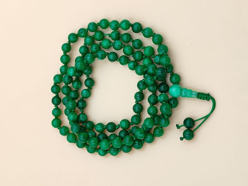 Myanmar jade mala with 108 beads - Image 2