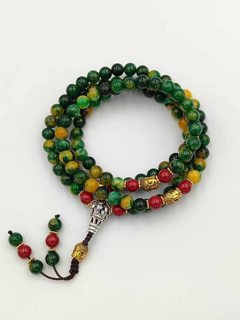 Designed fluorite beads mala - Image 2