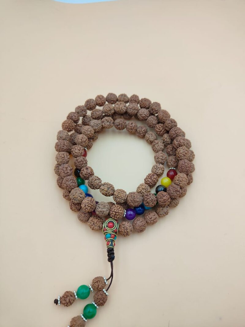 Designed Rudraksh beads mala including seven chakras - Image 2