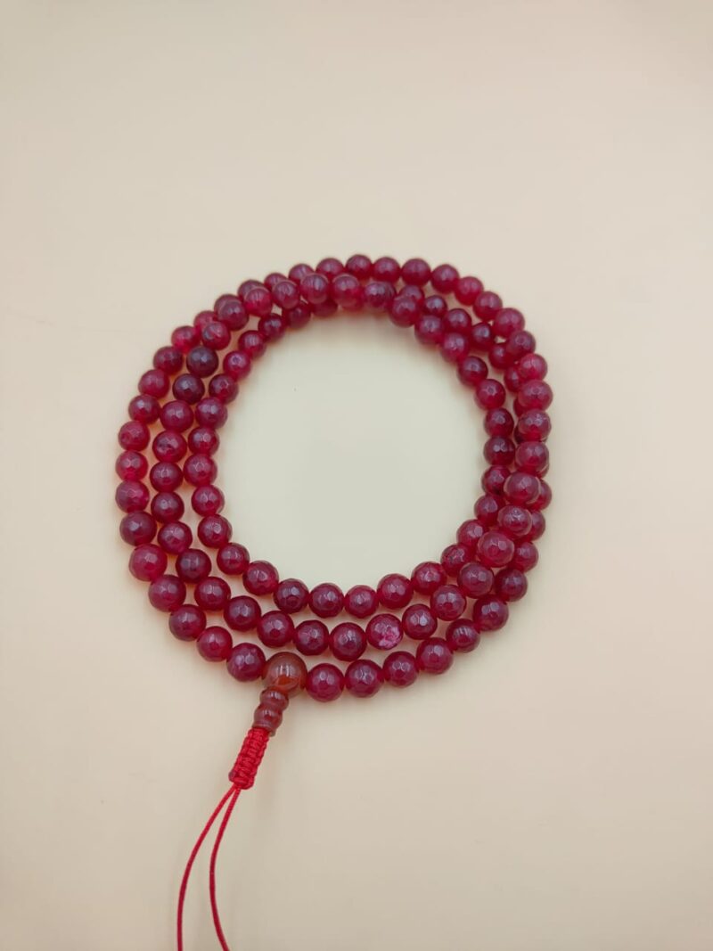 Genuine Ruby Mala in Diamond cutting - Image 2