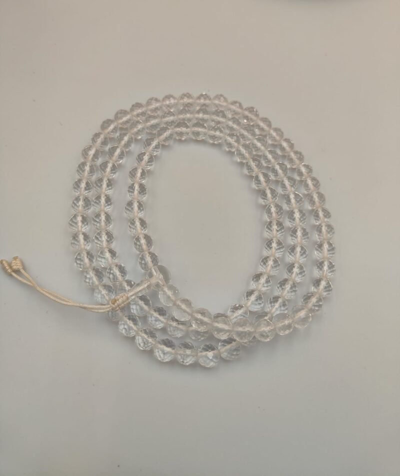 Natural diamond cutting crystal mala with 108 beads - Image 2