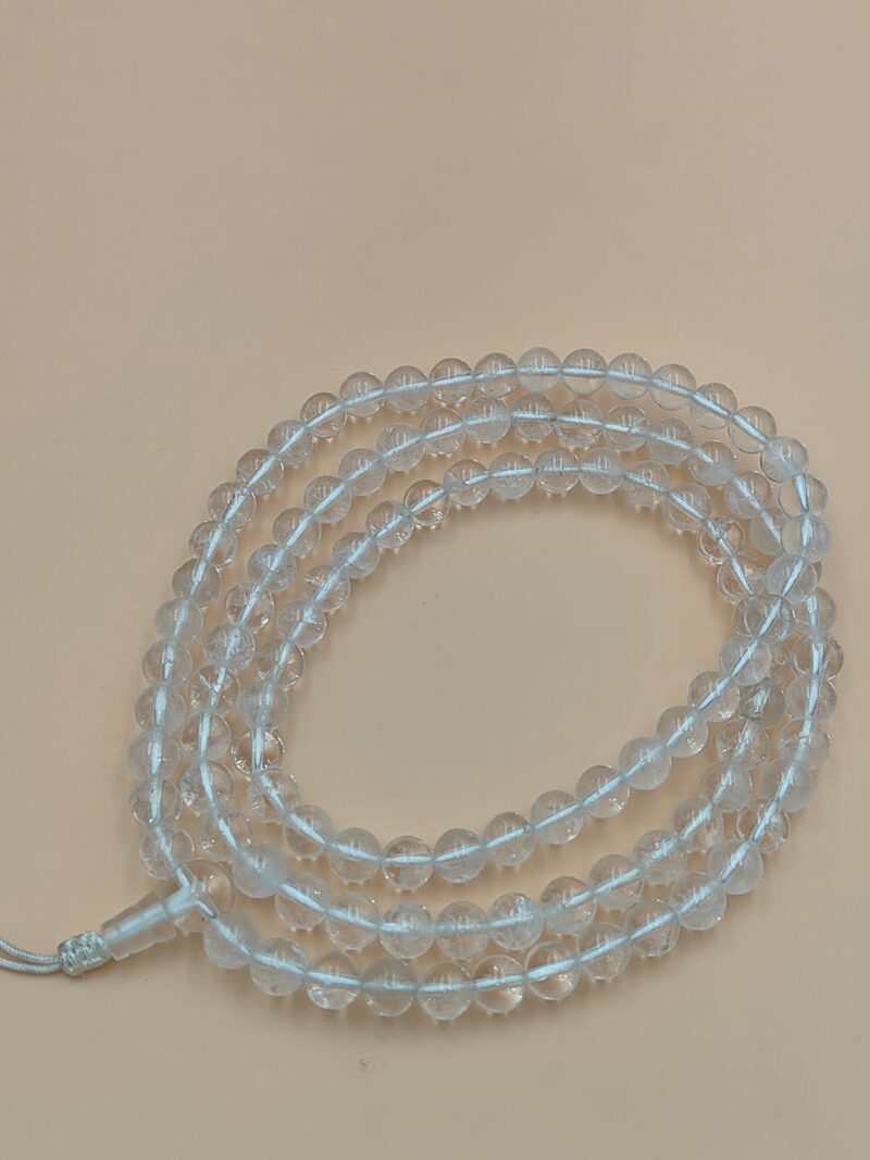 Crystal mala with 108 beads