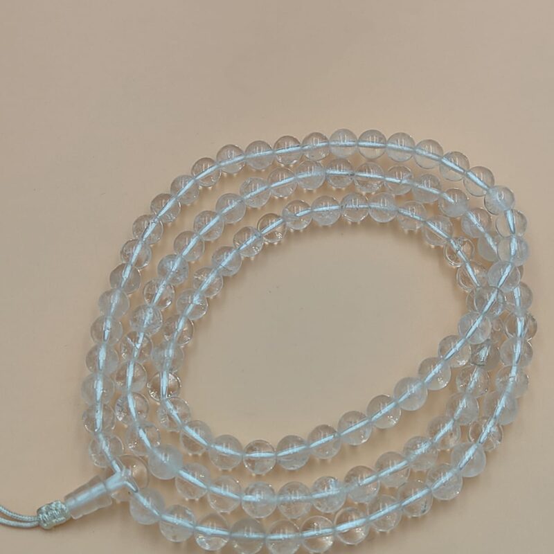 Crystal mala with 108 beads