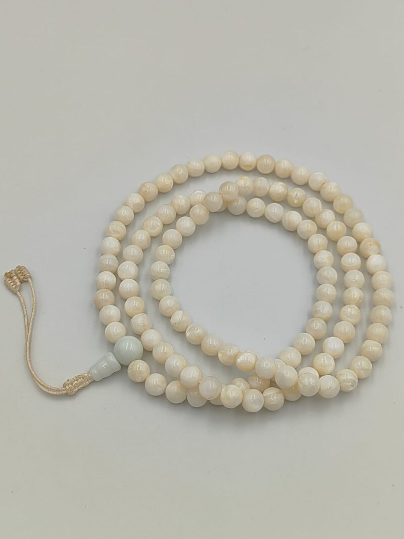 Real mother of pearl Mala with108beads