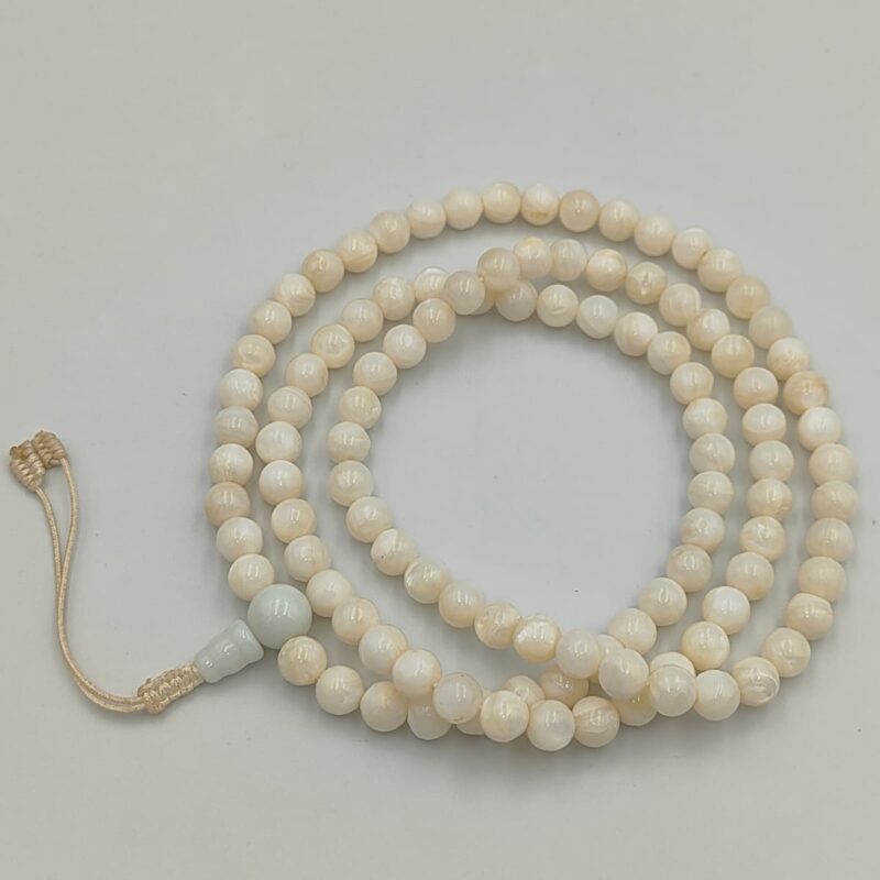 Real mother of pearl Mala with108beads