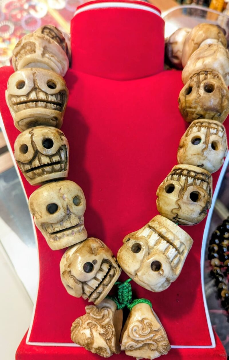skull mala 30 to 40mm between size { real yak bone}