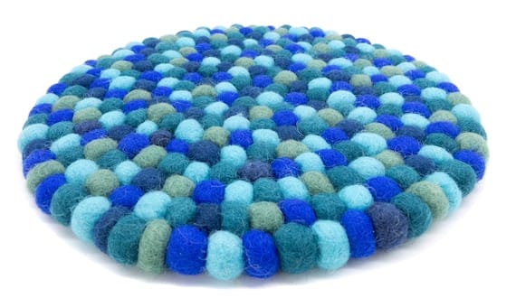 Blue color pot mat