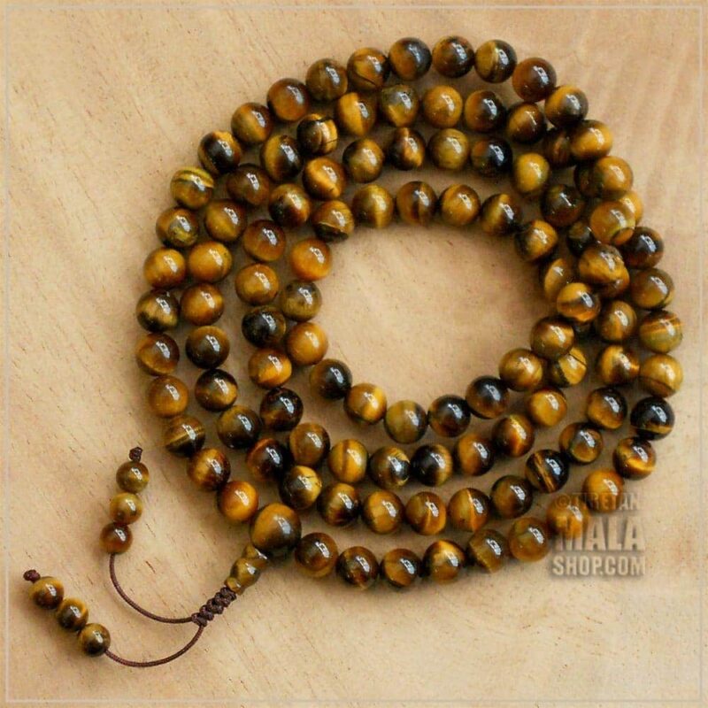 Tiger eye beads mala 108