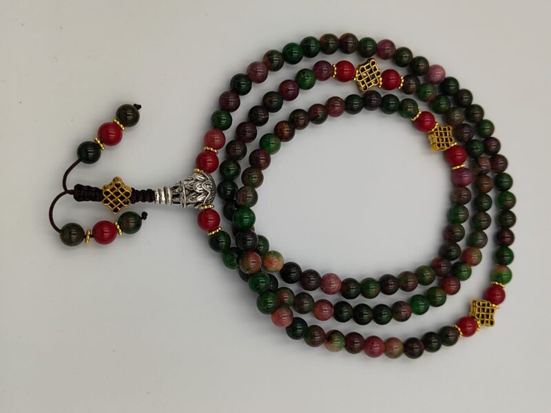 Designed light fluorite mala - Image 3