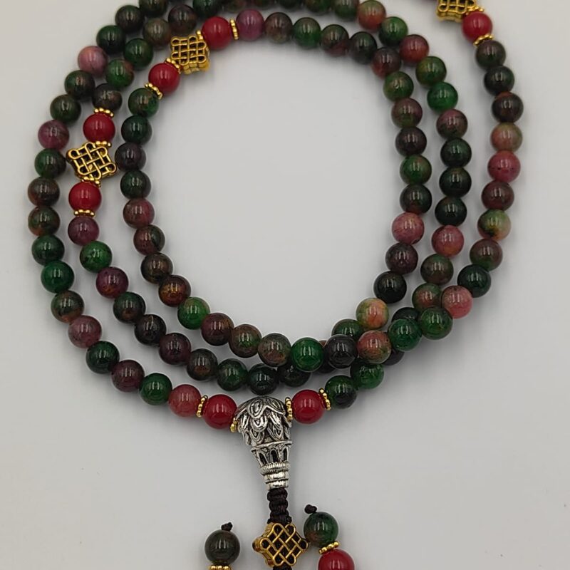 Designed light fluorite mala