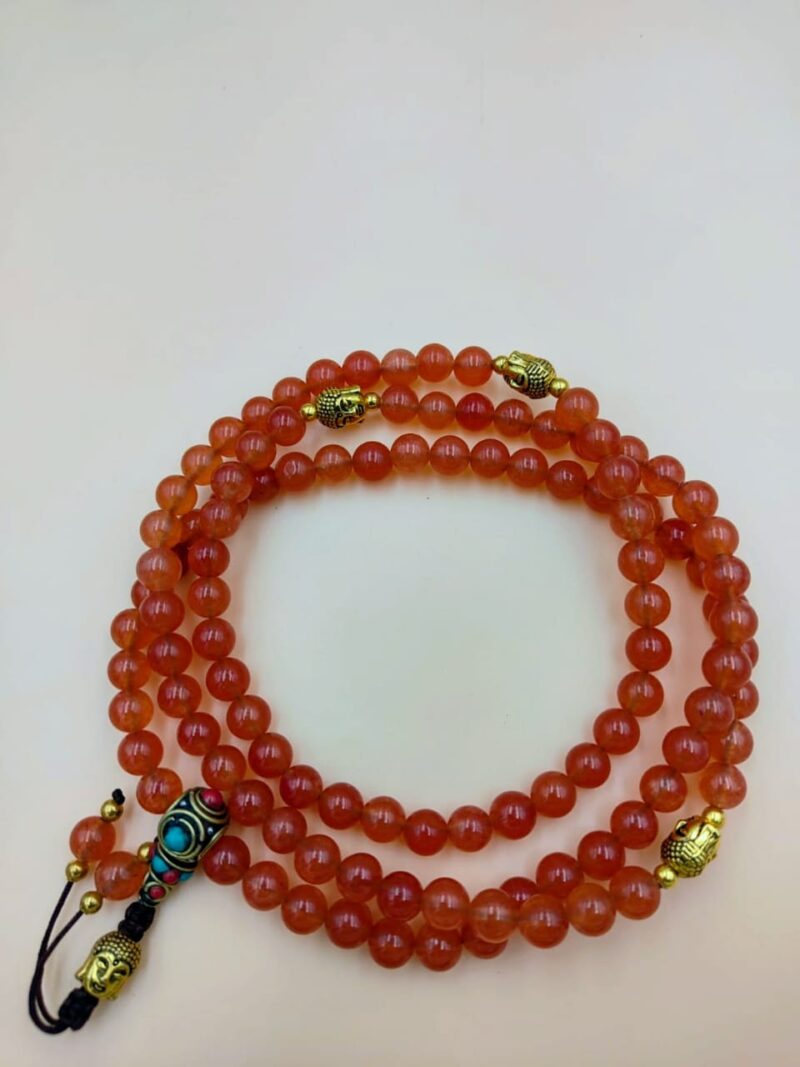 Designed carnelian Beads Mala - Image 2