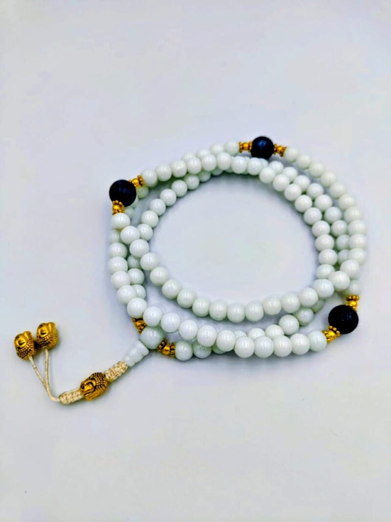 Designed seashell (conch) beads mala