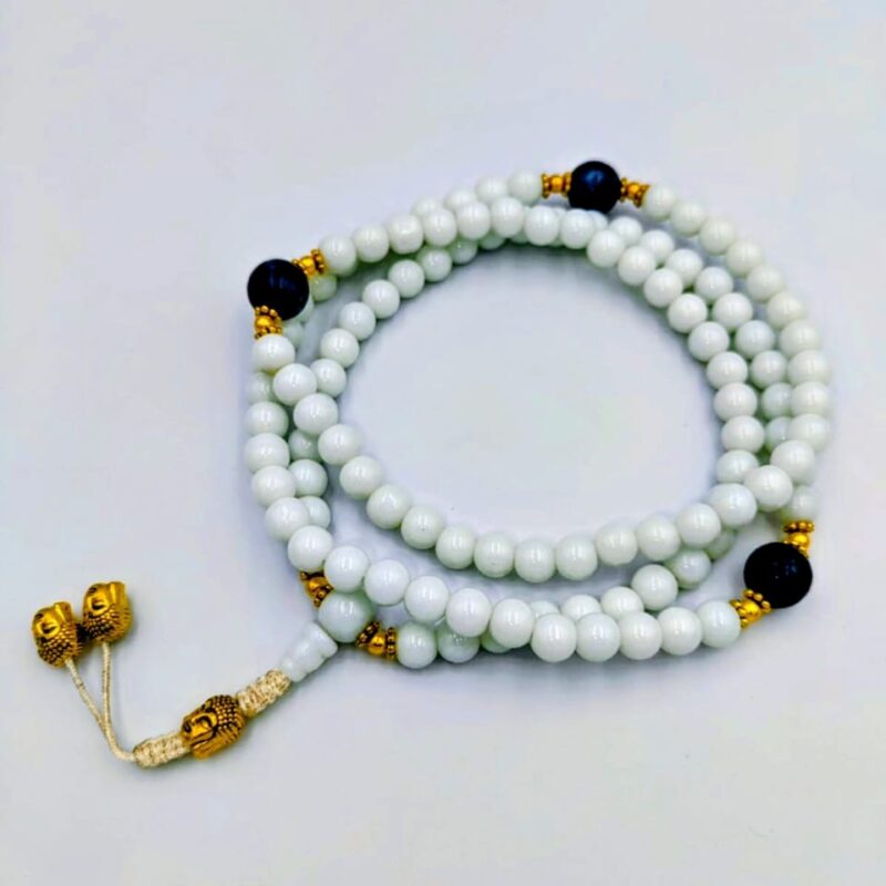 Designed seashell (conch) beads mala