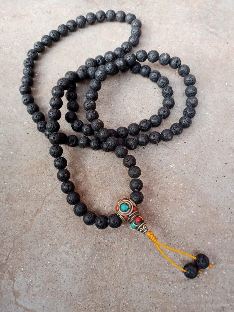 Natural & original lava stone mala (108) beads